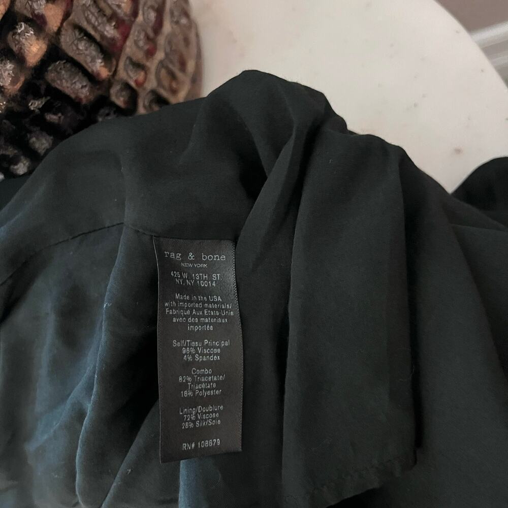 Rag & Bone Alma V Neck Shift Dress Sleeveless Pockets Viscose Stretch Small - Picture 7 of 9